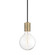 Ava One Light Pendant in Aged Brass (428|H109701-AGB)