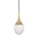 Bella One Light Pendant in Aged Brass (428|H114701A-AGB)