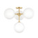 Ashleigh LED Semi Flush Mount in Aged Brass (428|H122604-AGB)
