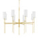 Olivia Eight Light Chandelier in Aged Brass (428|H223808-AGB)