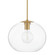 Margot One Light Pendant in Aged Brass (428|H270701XL-AGB)
