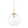 Juliana One Light Pendant in Aged Brass (428|H609701S-AGB)