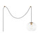 Margot One Light Pendant in Aged Brass (428|HL270701L-AGB)