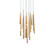 Cascade LED Pendant in Aged Brass (281|PD-41821R-AB)