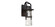 Balthus LED Outdoor Wall Sconce in Black (281|WS-W28514-BK)