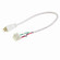 Sl LED Lbar Silk Sbc Acc 12'' Power Line Cable Interconnector With Terminal Block For Lightbar Silk in White (167|NAL-812TBW)