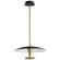 Spacely LED Pendant in Black W/ Aged Brass (440|3-646-1540)