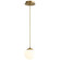 Luna LED Pendant in Aged Brass (440|3-670-40)