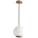 Terra LED Pendant in Aged Brass (440|3-690-40)