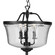 Bowman Three Light Semi Flush Convertible in Black (54|P350148-031)