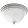 Melon Glass One Light Flush Mount in White (54|P3816-30)