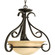 Torino Three Light Foyer Pendant in Forged Bronze (54|P3843-77)