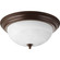 Dome Glass - Alabaster Three Light Flush Mount in Antique Bronze (54|P3926-20)