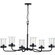 Winslett Six Light Chandelier in Black (54|P400207-031)