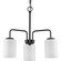 Merry Three Light Chandelier in Matte Black (54|P400274-031)