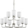 Merry Nine Light Chandelier in Brushed Nickel (54|P400276-009)