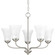 Classic Five Light Chandelier in Brushed Nickel (54|P4770-09)