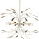 Mariposa Eight Light Pendant in Gilded Silver (54|P500416-176)