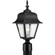 Non-Metallic Incandescent One Light Post Lantern in Black (54|P5456-31)
