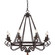 Noble Eight Light Chandelier in Rustic Black (10|NBE5008RK)