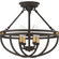 Sergeant Four Light Semi-Flush Mount in Western Bronze (10|SRG1716WT)