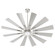 Cirque 60''Patio Fan in Satin Nickel (19|46012-65)