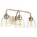 Enclave Three Light Vanity in Aged Brass|Clear Seeded (19|5059-3-280)