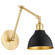 5392 Wall Mounts One Light Wall Mount in Aged Brass w/ Textured Black (19|5392-6980)