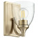 Enclave One Light Wall Mount in Aged Brass w/ Clear/Seeded (19|5459-1-280)