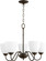 6041 Chandeliers Five Light Chandelier in Oiled Bronze (19|6041-5-86)