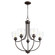 Enclave Five Light Chandelier in Oiled Bronze|Clear Seeded (19|6059-5-286)