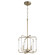 Optic Three Light Pendant in Aged Brass (19|6114-3-80)