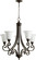 Bryant Five Light Chandelier in Oiled Bronze w/ Satin Opal (19|6154-5-186)