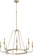 Marquee Eight Light Chandelier in Aged Silver Leaf (19|6314-8-60)