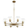 Volán Eight Light Chandelier in Aged Brass (19|6317-8-80)