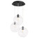 Numen Three Light Pendant in Textured Black (19|63-69)