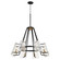 Tioga Eight Light Chandelier in Textured Black w/ Aged Brass (19|637-8-69)