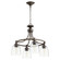 Rossington Four Light Chandelier in Oiled Bronze w/ Clear/Seeded (19|6422-4-286)