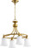 Rossington Four Light Chandelier in Aged Brass (19|6422-4-80)
