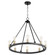 Paxton Eight Light Chandelier in Textured Black w/ Aged Brass (19|64-8-6980)