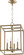 Cuboid Entries Four Light Entry Pendant in Aged Brass (19|6731-4-80)