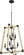 Alpine Eight Light Entry Pendant in Textured Black w/ Driftwood finish (19|6789-8-69)