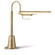 Raven One Light Table Lamp in Natural Brass (400|13-1225NB)