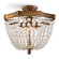 Frosted Four Light Flush Mount in Antique Gold (400|16-1164)