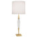 Juno One Light Table Lamp in Modern Brass w/ Clear Crystal (165|207)