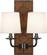 Williamsburg Lightfoot Two Light Wall Sconce in English Ochre Leather w/Nailhead and Deep Patina Bronze (165|Z1030)