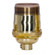 Short Keyless Socket in Polished Brass (230|80-1056)