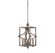 Structure Four Light Foyer Pendant in Aged Steel (51|3-4302-4-242)
