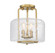 Avalon Three Light Semi-Flush Mount in Warm Brass (51|6-7790-3-322)