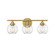 Carson Three Light Bath Bar in Warm Brass (51|8-4050-3-322)